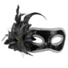 Augenmaske Venice Fiore (schwarz) - Thumbnail Image 1