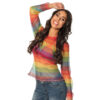 Fischnetz Shirt Regenbogen - Thumbnail Image 1