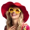 Partybrille Jackie (gelb) - Thumbnail Image 4
