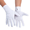 Handschuhe mit Druckknopf (weiß) - Thumbnail Image 1
