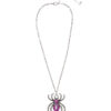 Spinnenkette mit lila Strass - Thumbnail Image 2
