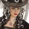 Spinnenkette mit lila Strass - Thumbnail Image 3