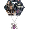 Spinnenkette mit lila Strass - Thumbnail Image 5
