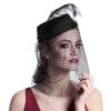 Hut Black Widow mit Schleier - Thumbnail Image 2
