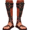 Gladiatoren Schienbeinschoner Lederoptik - Thumbnail Image 1