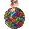 Baskenmütze Wendepailletten Regenbogen/Gold - Thumbnail Image 3