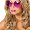 Brille grosse runde Gläser (neon-pink) - Thumbnail Image 2