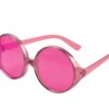 Brille grosse runde Gläser (neon-pink) - Thumbnail Image 1
