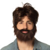 Perücke Dude (braun) - Thumbnail Image 1