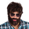 Perücke Dude (braun) - Thumbnail Image 2