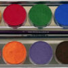 12 Farben Metall-Palette im Metalletui und 2 Profi-Pinsel - Thumbnail Image 1