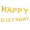 Girlande Happy Birthday (gold) - Thumbnail Image 2