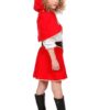 Kleid mit Umhang rot - Thumbnail Image 2
