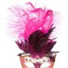 Maske Venedig lange Feder (rosa) - Thumbnail Image 1