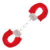 Handschellen plüsch (rot) - Thumbnail Image 1