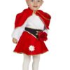 Rotes Kleid mit Umhang - Thumbnail Image 3