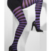 Blickdichte Strumpfhose (violett & schwarz) - Thumbnail Image 3