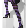 Blickdichte Strumpfhose (violett & schwarz) - Thumbnail Image 2