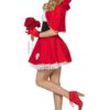 Kleid mit Umhang rot - Thumbnail Image 2