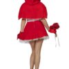 Kleid mit Umhang rot - Thumbnail Image 3