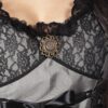 Luxuskleid Marquise grau/schwarz - Thumbnail Image 4