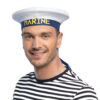 Mütze Marine (weiß/blau) - Thumbnail Image 2