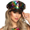 Mütze Kapitän Rainbow Switch (regenbogen/gold) - Thumbnail Image 5