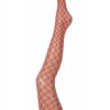 Netzstrumpfhose luxus groß (rot) - Thumbnail Image 1