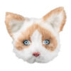 Plüsch-Halbmaske Katze - Thumbnail Image 1