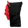 Gesichtsmaske Schillernder Teufel mit Kapuze (rot) - Thumbnail Image 2
