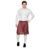 Schottenrock Mr. Tartan (rot) - Thumbnail Image 2