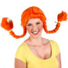Perücke Braided (orange) - Thumbnail Image 1