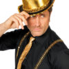 Zylinder lamee mit Pailletten (gold) - Thumbnail Image 2