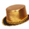 Zylinder lamee mit Pailletten (gold) - Thumbnail Image 1