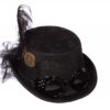Zylinder Steampunk mit Brille (schwarz) - Thumbnail Image 1