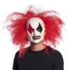 Latex Kopfmaske Ruddy Clown mit Haar - Thumbnail Image 1