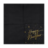 Servietten Happy New Year schwarz/gold (20 Stk.) - Thumbnail Image 2