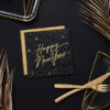 Servietten Happy New Year schwarz/gold (20 Stk.) - Thumbnail Image 8
